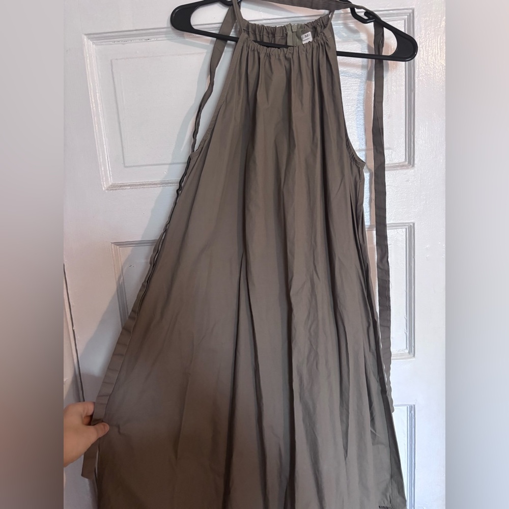 Cotton Midi Trapeze Dress - Picture 2 of 3